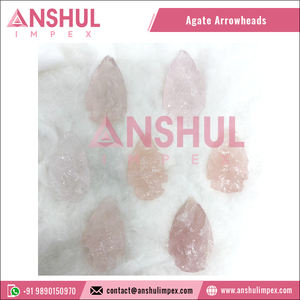 Puntas de flecha envueltas en alambre de cuarzo rosa Natural, venta al por mayor, colgantes de piedras preciosas para regalo - Product Image 4