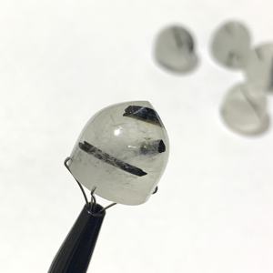 Piedras preciosas de rutilo negro natural IGI certificadas piedras especiales en forma de bala para la fabricación de joyas de alta calidad - Product Image 1