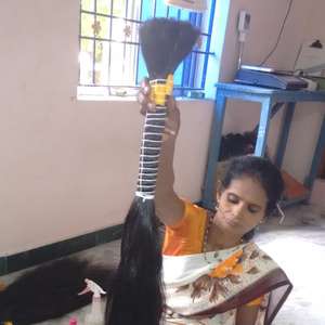 Cabello indio remy de la mejor calidad, cabello indio natural a granel, con buena textura, sin piojos ni tuercas, 10000% sin procesar - Product Image 1