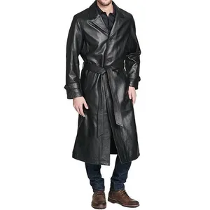 Классические кожаные пальто для мужчин, кожаная куртка, Мужская куртка из натуральной кожи для мужчин и женщин, распродажа