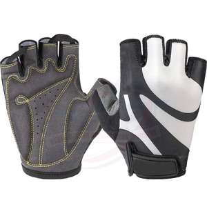 Unisex Antideslizante Medio Dedo Guantes de Ciclismo Transpirable Gel Carretera Mountain Bike Riding Guantes Lycra Fitness Entrenamiento Deportes - Product Image 2