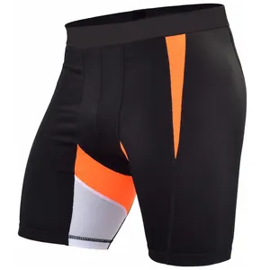 Pantalones cortos de compresión lisos para correr para hombre con estampado personalizado de verano nuevo estilo 2022 de alta calidad al por mayor