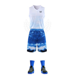Shorts de basketball respirants, anti-bactériens, à séchage rapide, imprimés par sublimation, uniformes sportifs personnalisables brodés pour hommes - Product Image 1