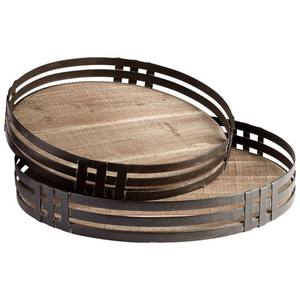 Bandeja de Madera Hecha a Mano en India, Resistente al Agua, Ecológica, Duradera, Diseño Elegante para el Hogar, Catering, Bodas, Hecha en Uttar Pradesh - Product Image 1