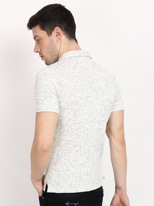 เสื้อยืดคอวีแขนสั้นทรงปกติสำหรับผู้ชาย - เสื้อยืดท็อปส์เป็นมิตรกับสิ่งแวดล้อม ป้องกันรอยยับ - Product Image 4