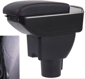 Nouveau Design en cuir noir voiture Center Console accoudoir boîte de rangement Solution de stockage élégante pour Hyundai <span class=keywords><strong>Getz</strong></span> - Product Image 1