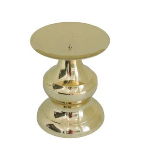 Classic Style <b>Gold</b> Brass Metal Taper-Shaped Handmade <b>Candle</b> <b>Holder</b> Customizable Size Logo Elegant Wedding Christmas Table - Product Image 4