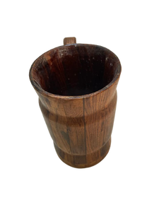 Customizable Modern Design Wooden Mug with Lid Fancy Logo for Hotels Restaurants Home Budget-Friendly Beer Drinking Mug - Product Image 2