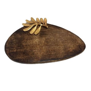 Plateau de service en bois de luxe abordable de qualité supérieure fait à la main plateau de service le plus vendu meilleure vente nouveau plat de service - Product Image 2