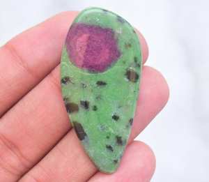 Piedra Preciosa de Zoisita Rosa Natural en Forma de Cabujón, 20-55mm, Precio al por Mayor para Decoración de Uñas - Product Image 6