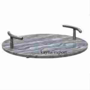 Bandeja decorativa de mármol elegante - Product Image 3