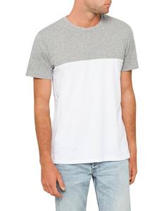 เสื้อยืดคอกลมผู้ชายไซส์ใหญ่แบบกำหนดเอง OEM ผ้าฝ้าย 100% ลายทาง พิมพ์ซิลค์สกรีน คุณภาพสูง ขายส่ง - Product Image 6