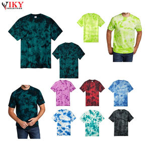 Tye dye-Camiseta de manga corta Unisex, informal, de diseño, a la moda, de teñido alto - Product Image 6