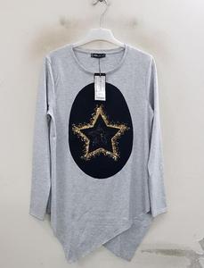 ชุดเดรสสั้นแขนยาวคอกลมผ้าฝ้ายแท้ 100% สำหรับผู้หญิง แบรนด์คุณภาพพรีเมียม สไตล์ลำลอง ย้อมสีตัวเสื้อ ระบายอากาศได้ดี รุ่นใหม่ล่าสุด สำหรับฤดูใบไม้ร่วง - Product Image 3