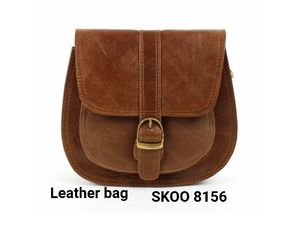 Unisex Soft Brown Leather <b>Chains</b> Tote Bag with Fringe <b>Waist</b> Belt Zipper Closure Pearl Two Straps Bohemian Western Style Handbags - Product Image 2