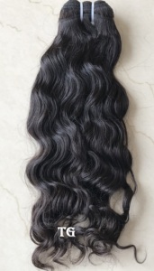 Extensión de cabello humano de onda de agua de templo alineada con cutícula virgen Remy brasileño sin procesar recto rizado natural frente de encaje - Product Image 4