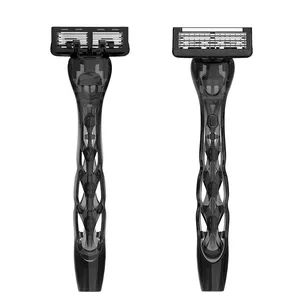 New Razors New 3D Plastic Razor Safety Straight 6 Blades Shaving Razor For Men