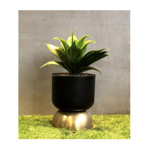 Two Tone Design Plants Gold Metal Black Planter Custom Color for Garden Decoration Indoor Home Decoration Bedroom Wedding Gift - Product Image 2