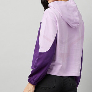 Newest Design Fashion Style Sexy <b>Crop</b> <b>Top</b> Hoodie for Women Latest Design Long Sleeve <b>Crop</b> <b>Top</b> Hoodie - Product Image 3