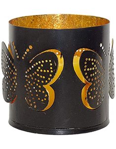 Iron Votive <b>Candle</b> <b>Holder</b> Black Color - Product Image 1