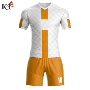 เสื้อฟุตบอลแบบเรียบสำหรับผู้ชาย สั่งทำได้ ชุดฟุตบอลสไตล์ทีมชาติ  ชุดกีฬา  บรรจุภัณฑ์แบบ Air Wear ดีไซน์ USA พร้อมส่งแบบดรอปชิปปิ้ง - Product Image 2