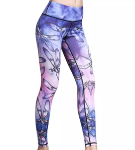 Leggings imprimés personnalisés pour femmes, pantalons de yoga de haute qualité, extensibles dans quatre sens, polyester et élasthanne écologiques, vente chaude au Bangladesh - Product Image 2