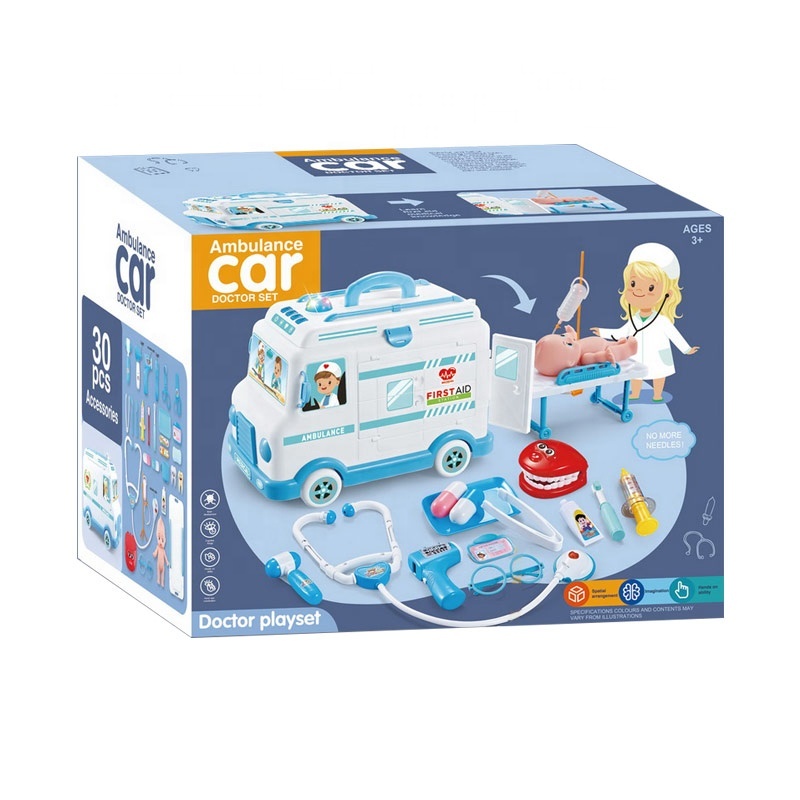 Playmobil Ambulance Ambulance Jouet Avec Lumières Sons Sirènes Portes