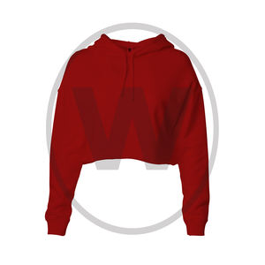 Sweat à capuche Top court pour femmes, nouveau Design, à la mode, haut court et délavé, sweat de Sport, personnalisé - Product Image 1