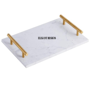 Bandeja y Plato de Servir Elegante, Moderno, Decorativo para Eventos y Bodas, de Acero Inoxidable Simple, Resistente y Ecológico - Product Image 1