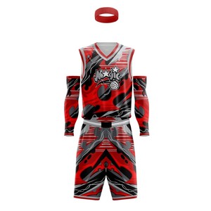 2023 nouveauté sur mesure jeunesse basket-ball uniforme haute qualité maillot court vente chaude Sublimation impression Techniques ensemble - Product Image 5