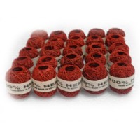 Fil de chanvre peigné biologique, teinture sans azo, motif brut, absorbant l'humidité, écologique, technique OE