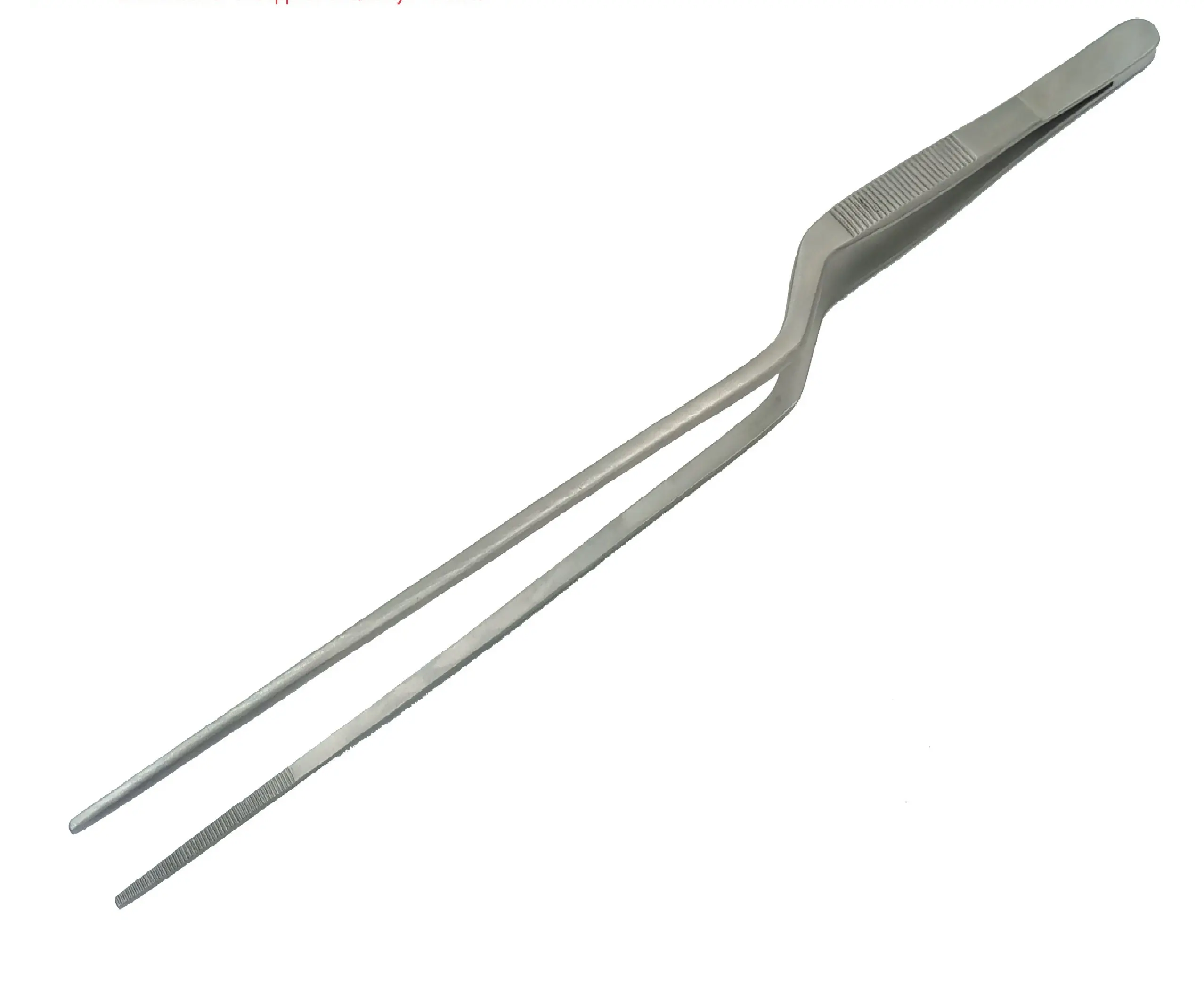 Offset-Pinzas de acero inoxidable para Chef, utensilios de cocina plateados, 20Cm