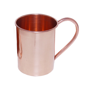 Nuovo di Figura Rotonda di Rame Tazza Con Manico e Pianura Smalto per la Cucina Bar L'uso Del Club di Rame Cisterna e di Tazza di Rame pot Set di 2 - Product Image 4