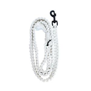 Laisse de chien en macramé laisse de chien blanche Boho pour animaux de compagnie noeud carré laisse de chien laisse faite à la main mère - Product Image 1