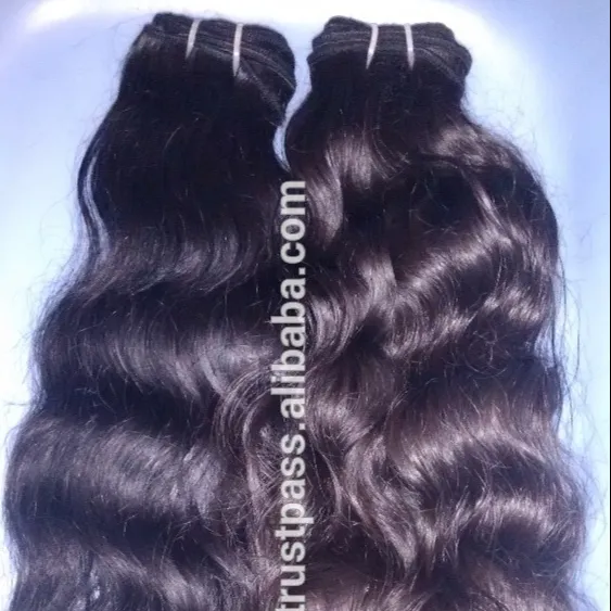 Discount price natural wave hair.Natural body wave factory made unprocessed virgin hair weaving from India.
