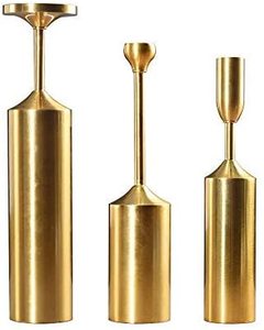 Vintage Selling <b>Brass</b> Metal Candle <b>Holder</b> Wedding Home Hotel Decoration Centerpiece Bedside <b>Candlestick</b> Cheap Price Candelabra - Product Image 4