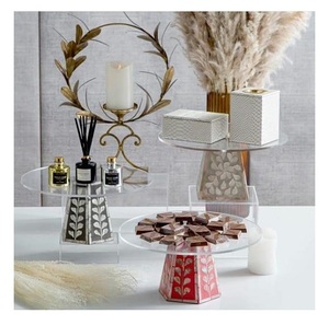 Soporte de madera con incrustaciones de hueso para pastel de Ramadán Eid, soporte de lujo para pastel de boda, fiesta de cumpleaños, venta al por mayor - Product Image 6