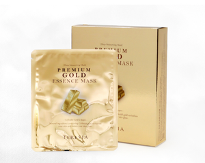 Esencia Dorada Premium TERESIA, 10 Piezas, Mascarilla Facial Todo en Uno, Cosmético Coreano Antiarrugas e Iluminador, Hidratante con Arbutina - Product Image 2