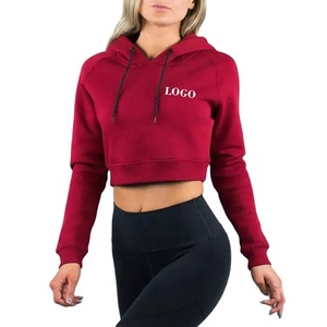 2022 sudaderas con capucha de talla grande con logotipo personalizado para mujer, Jersey largo de alta calidad, Top corto, dibujos animados bordados sostenibles - Product Image 2