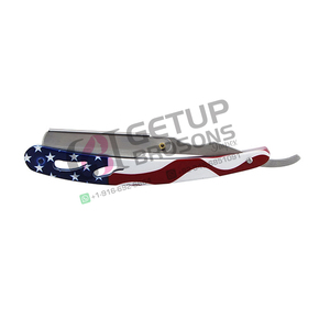 Professional Manual <b>Shaver</b> Straight Edge Stainless Steel Sharp Fold able Razor with Blade 2 Colors Professional Stainless Steel - Product Image 2