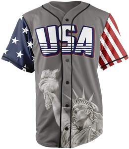 Maillot de baseball à sublimation personnalisée pour hommes, tissu en polyester respirant, tissu à mailles lâches avec logo OEM, vêtements de softball de gros - Product Image 4