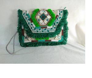 Bolsos de Hombro de Lona Impermeables Estilo Bohemio Indio, Elegantes Bolsos de Mano con Cuentas Hechas a Mano para Mujer - Product Image 3