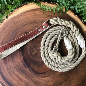 Hemp Rope <b>Dog</b> <b>Leash</b> with Cork Handle - <b>Dog</b> <b>Leash</b>, <b>Dog</b> Lead, Strong <b>Dog</b> <b>Leash</b>, Handmade <b>Dog</b> <b>Leash</b>, Pet <b>Leash</b>, Rope <b>Leash</b> - Product Image 1