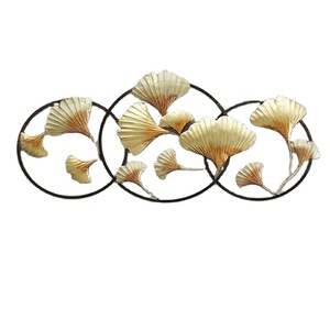 Custom Design Living Room Modern Gold & Brown Metal Wall Art <b>Decor</b> Manufacturer Indian Factory - Product Image 1