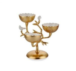 Bol decorativo para servir comida, cuenco de Metal de diseño moderno para el hogar, Hotel, restaurante, color dorado - Product Image 2