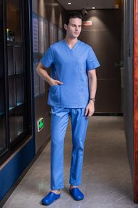 Trajes de limpieza para pacientes, bata de alta calidad con cuello en V, Hosital, para hombre y mujer, S/M/L/XL/XXL, no tejida - Product Image 4