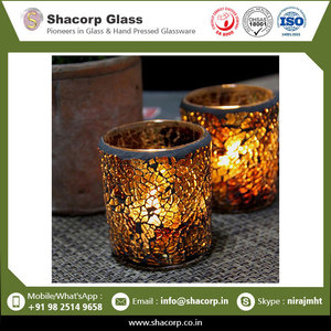 Bougie moderne en verre disponible en différentes couleurs Meilleure qualité en verre - Product Image 3