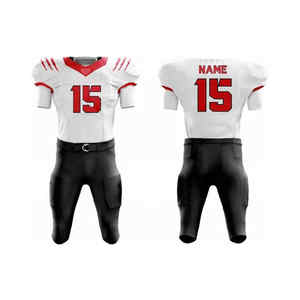 Nouvel ensemble d'uniformes de Football américain personnalisés en sergé pour jeunes - Product Image 2