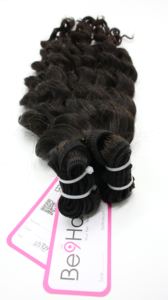 Mechones de doble máquina de trama, extensiones de cabello humano Remy virgen ondulado grande a precio al por mayor, alta calidad - Product Image 3