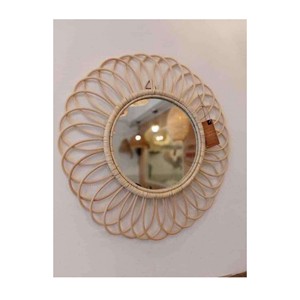 Miroir en rotin japonais fait à la main, commerce de gros prix - Product Image 5